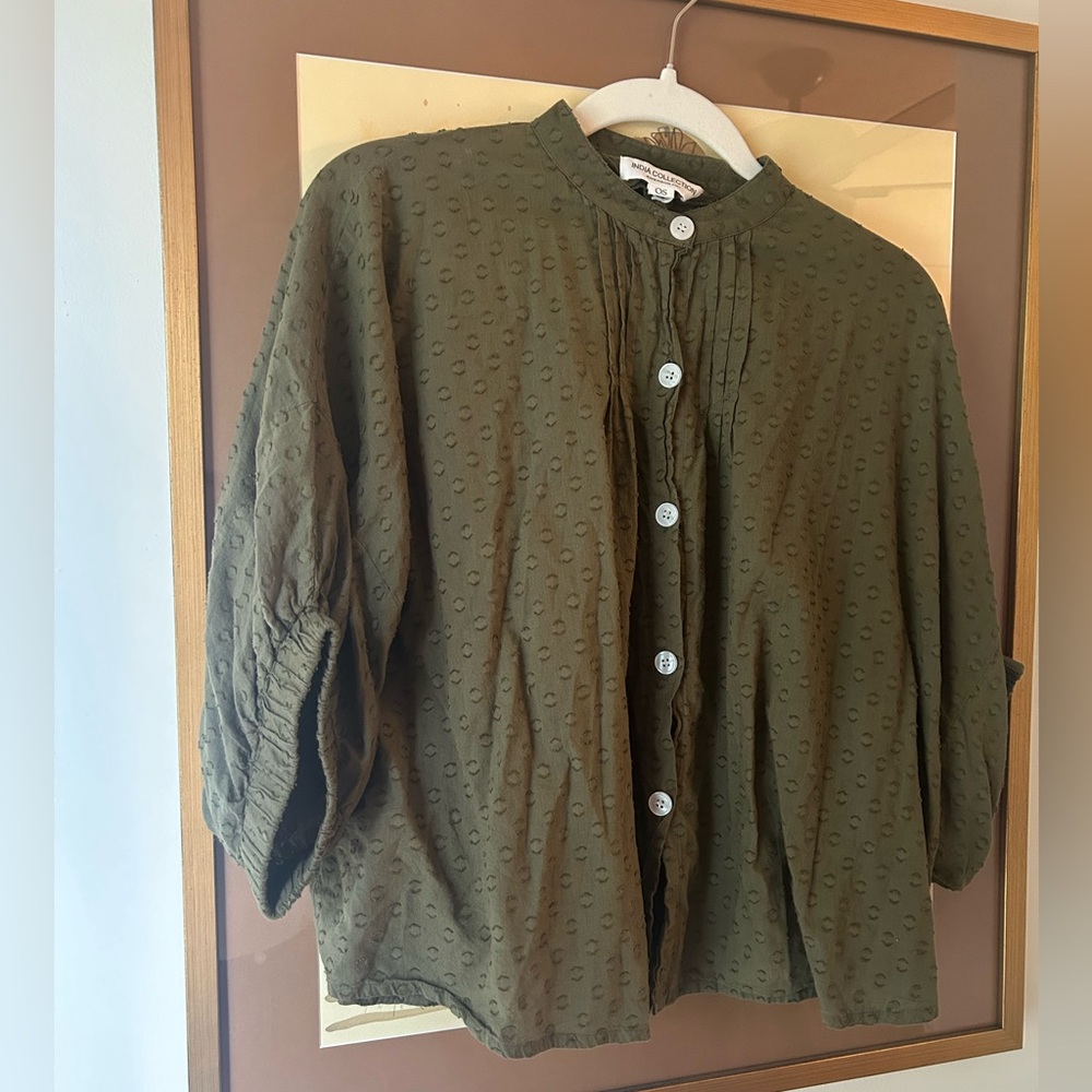 India Collection OS green top